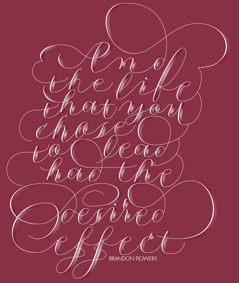 Lettering Desired Effect